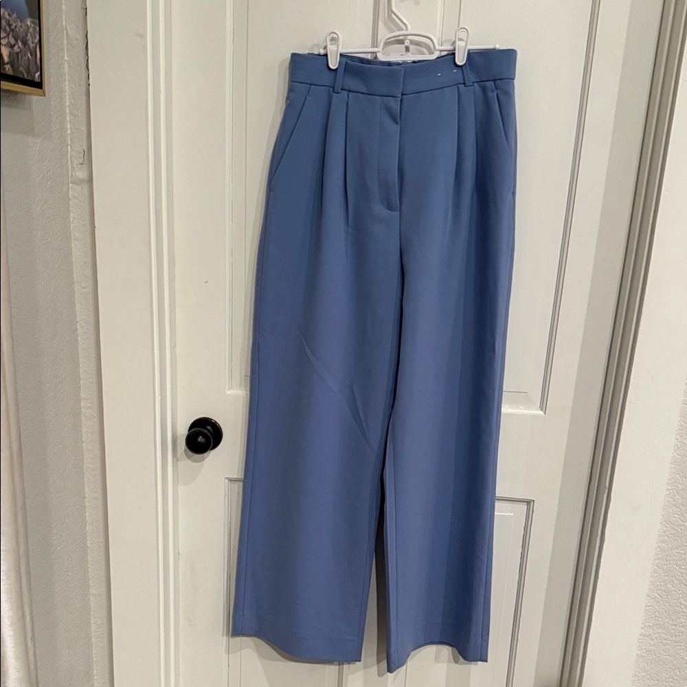 Abercrombie & Fitch Wide Leg Blue Pants